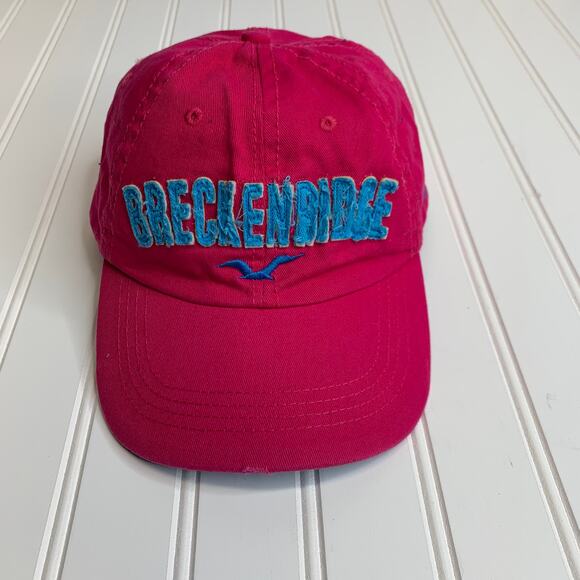 Breckenridge Baseball Cap Hat Hot Pink Turquoise Strap Back - Picture 1 of 6